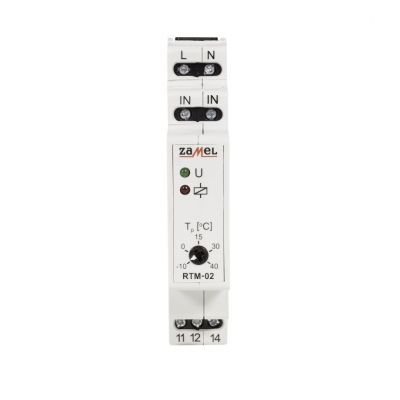 Regulator temperatury RTM-02 -10 do 40stC bez sondy 230V AC ZAMEL (EXT10000198-WPL)